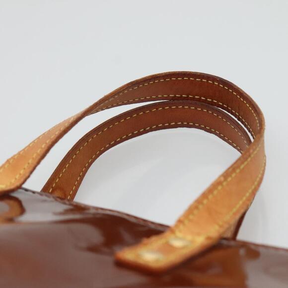 LOUIS VUITTON Monogram Vernis Reade PM Hand Bag Bronze M91146 - Picture 8 of 12